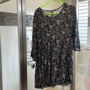 ✨ Old Navy Floral Bunny Rabbit Print Dress size Womens small.